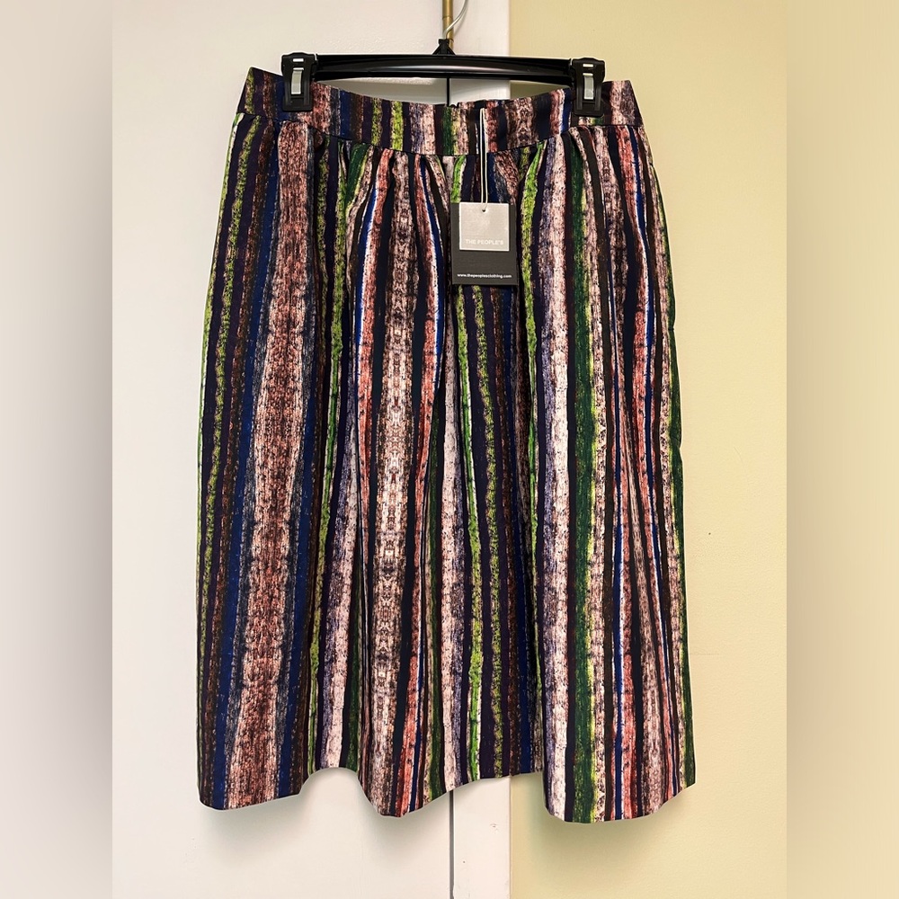 Multicolor aline skirt